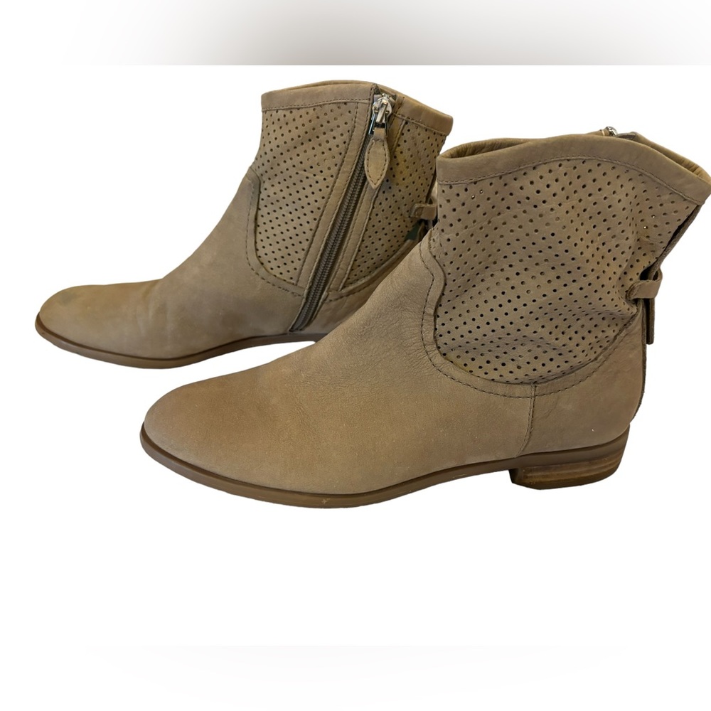 Franco Sarto‎ Women’s Mimosa Tan Leather Ankle Boot Size 7